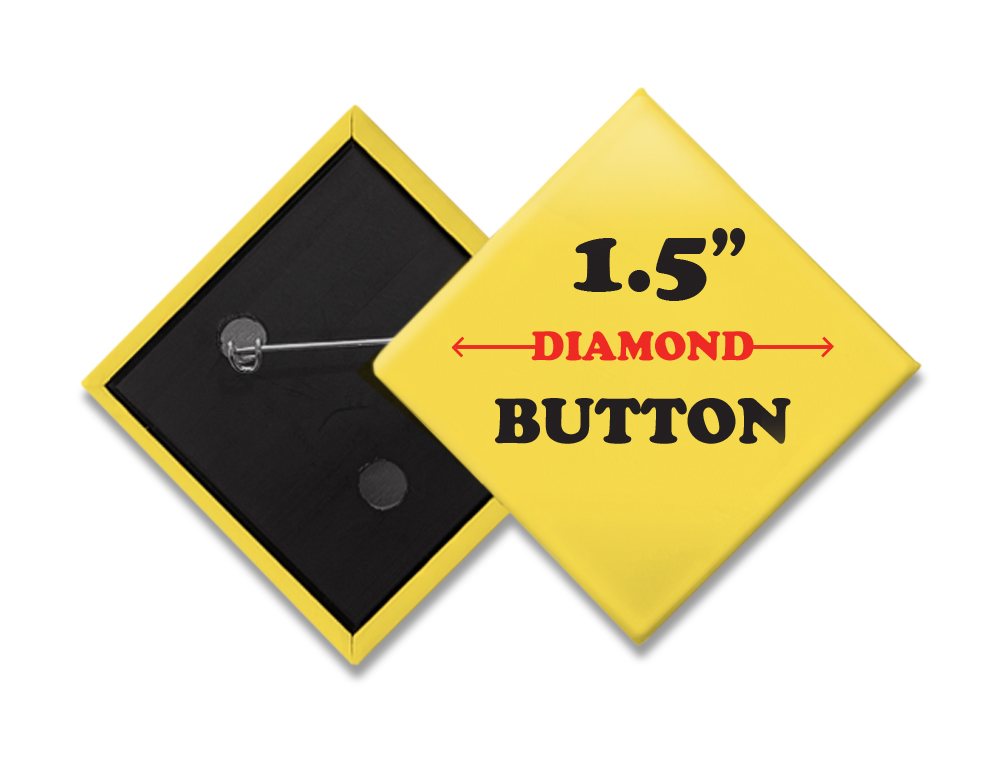 1.5" Diamond Buttons