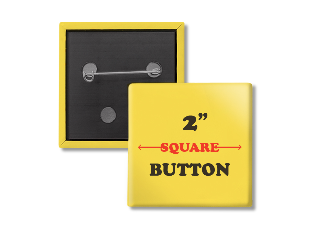 2" Square Buttons