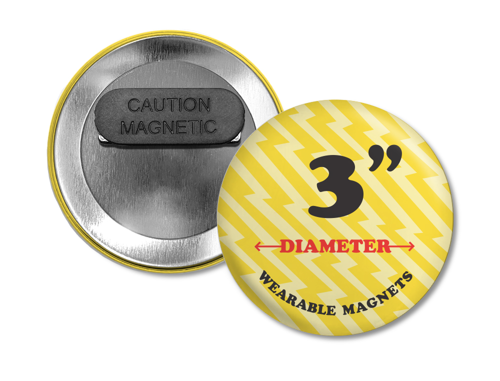 3" Round Wearable Magnets