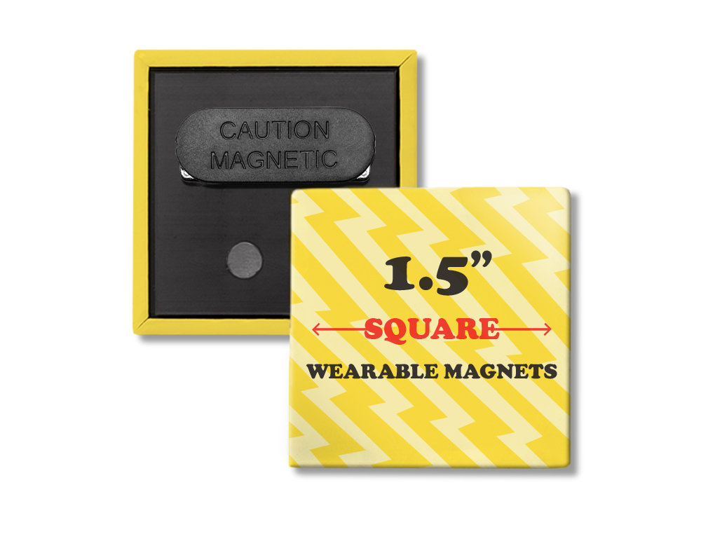 1.5" Square Wearable Magnets