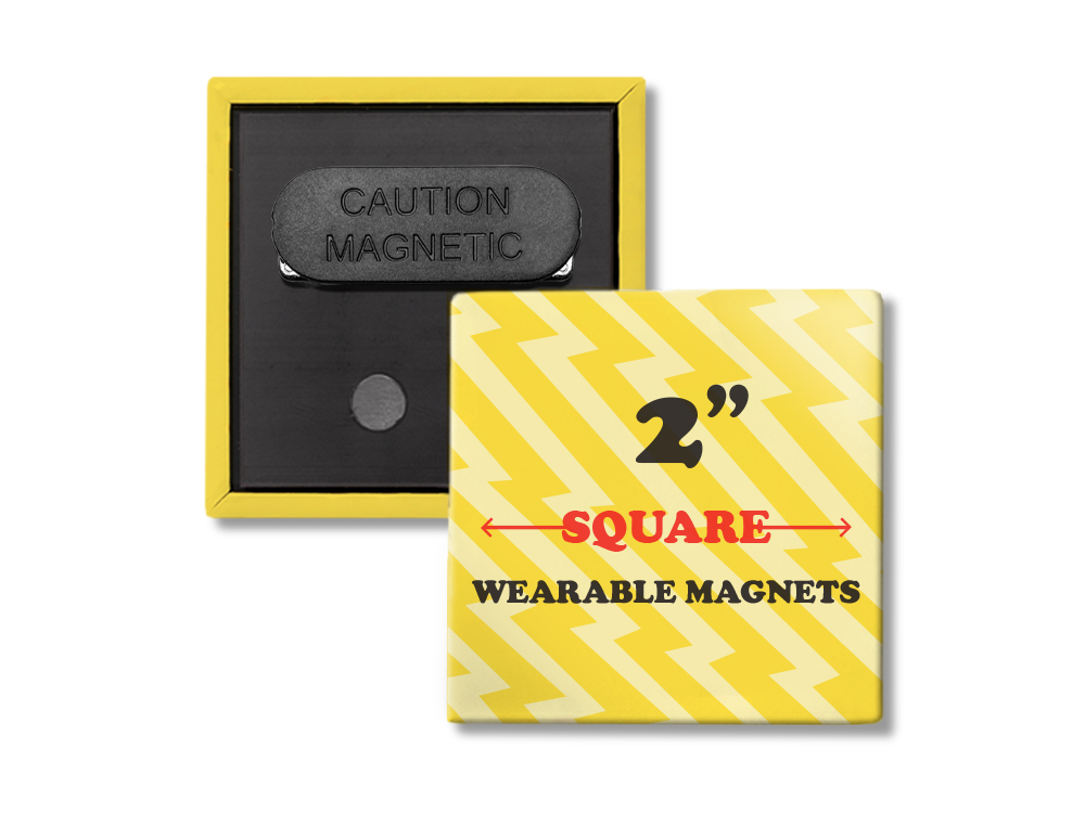 2" Square Wearable Magnets